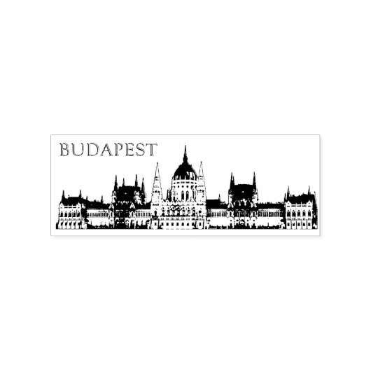 Budapest Reise Souvenir Gummistempel (Prägung)