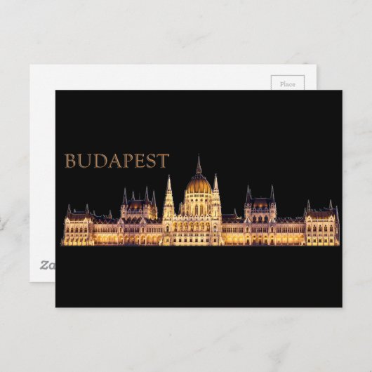 Budapest Reise Souvenir Postkarte (Vorne/Hinten)