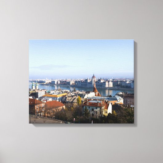 Budapest Skyline Leinwanddruck (Vorderseite)