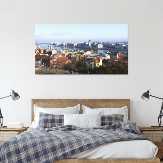 Budapest Skyline Leinwanddruck (Insitu (Schlafzimmer))