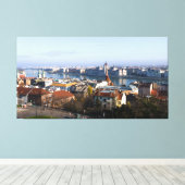 Budapest Skyline Leinwanddruck (Insitu (Holzboden))