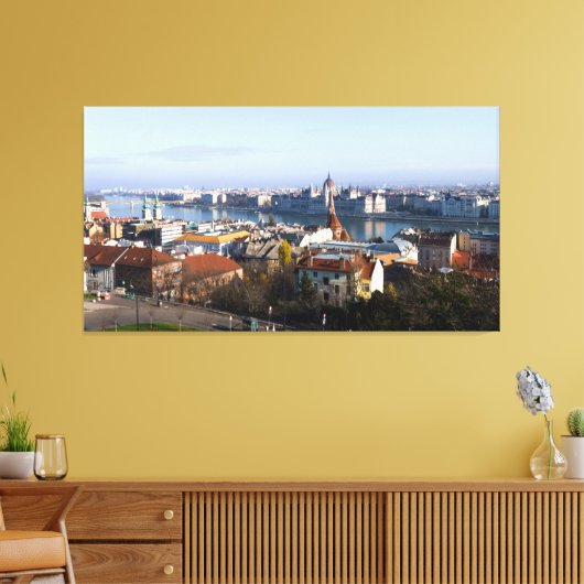 Budapest Skyline Leinwanddruck (Insitu (Wohnzimmer))