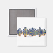 Budapest Skyline Magnet (Vorderseite/Rückseite)