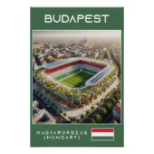 Budapest Stadium - Hungary - Ecological Design Poster (Vorderseite)