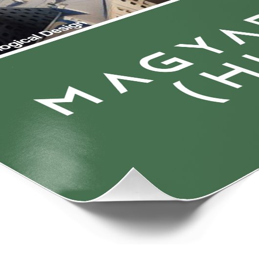 Budapest Stadium - Hungary - Ecological Design Poster (Ecke)