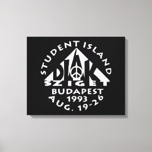 Budapest, Studenteninsel, Diak Sziget, Rock Poster Leinwanddruck