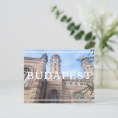 Budapest Synagoge Postkarte (Stehend Vorderseite)