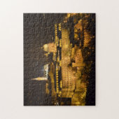 Budapest, The Royal Palace (Buda Castle) am Abend Puzzle (Vertikal)