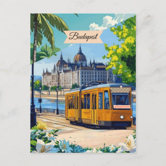Budapest Travel Postcard Art, Ungarn Travel Postc Postkarte