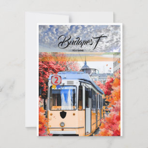 Budapest Travel Postcard Art, Ungarn Travel Postc Postkarte
