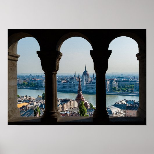 Budapest und das ungarische Parlament Poster (Vorne)