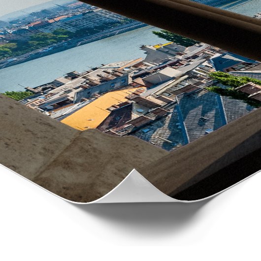 Budapest und das ungarische Parlament Poster (Ecke)