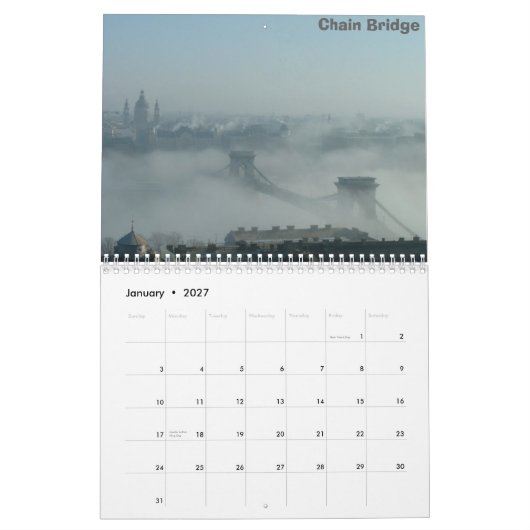 Budapest und die Donau Kalender (Jan 2027)