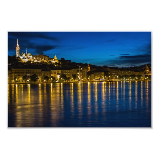 Budapest und Donau Fotodruck (Vorne)