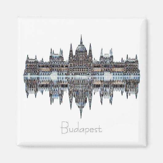 Budapest Ungarische Parlamentarische Architektur Magnet (Vorne)