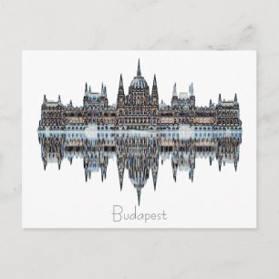 Budapest Ungarische Parlamentarische Architektur P Postkarte
