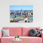 Budapest Ungarisches Parlament Ansicht Leinwand (Insitu (Wohnzimmer))