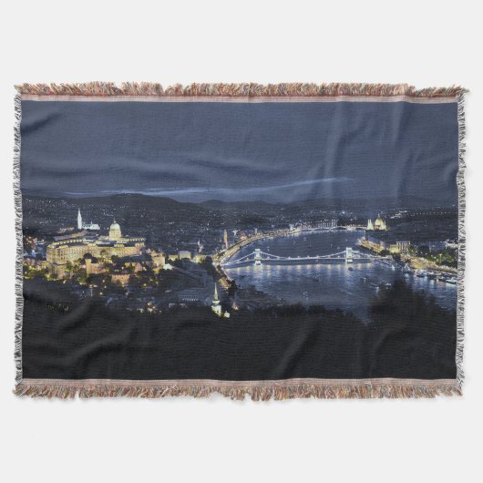Budapest, Ungarn am nächtlichen Donnerstag Decke (Vorderseite)