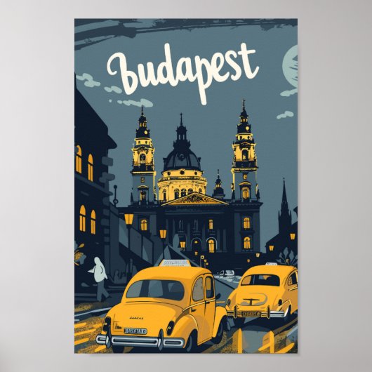 Budapest Ungarn Bekannter Reiseort Postcard Poster (Vorne)