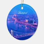 Budapest Ungarn bis Nacht Keramik Ornament (Links)