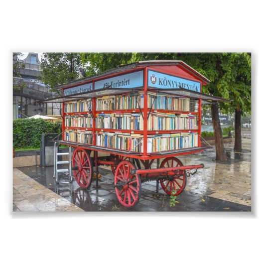 Budapest, Ungarn, Book Cart Fotodruck (Vorne)