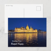Budapest, Ungarn, Buda Castle, Buda Castle Postkarte (Vorne/Hinten)