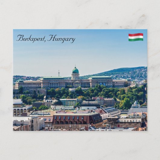Budapest, Ungarn - Burg Buda Postkarte (Vorderseite)
