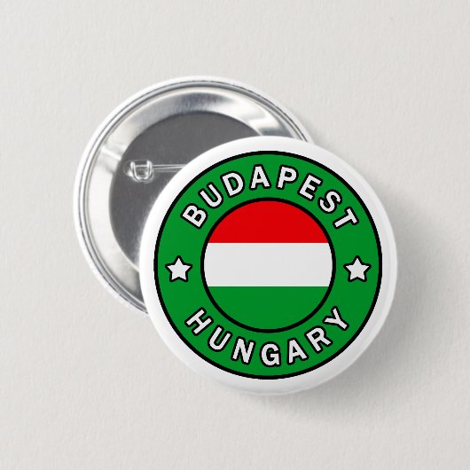 Budapest Ungarn Button (Vorne & Hinten)