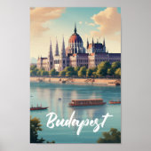 Budapest Ungarn Der berühmte Touristenort Poster (Vorne)