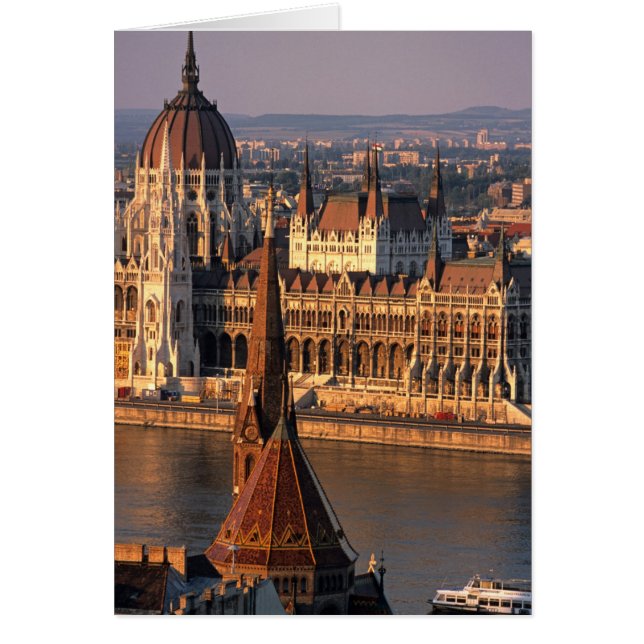 Budapest, Ungarn, Donau Fluss, Parlament (Vorne)