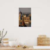 Budapest, Ungarn, Donau Fluss, Parlament Poster (Küche)