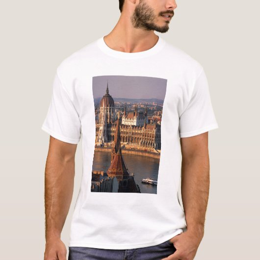 Budapest, Ungarn, Donau-Fluss, Parlament T-Shirt (Vorderseite)