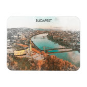 Budapest Ungarn Donau Panoramablick Magnet (Horizontal)