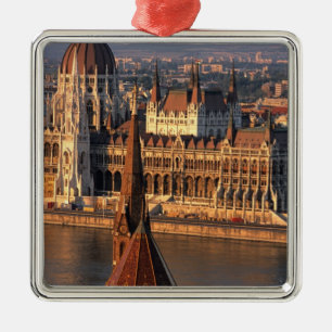 Budapest, Ungarn, Donau, Parlament Ornament Aus Metall