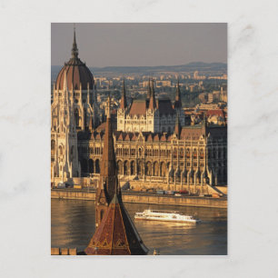 Budapest, Ungarn, Donau, Parlament Postkarte