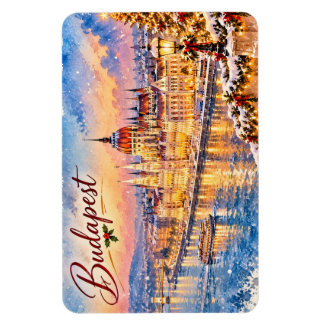 Budapest Ungarn Donau Parlament Weihnachten Magnet