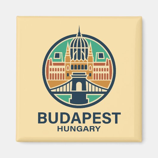 Budapest Ungarn Europa Magnet (Vorne)