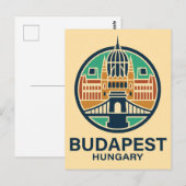 Budapest Ungarn Europa Postkarte (Vorne/Hinten)