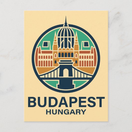 Budapest Ungarn Europa Postkarte (Vorderseite)