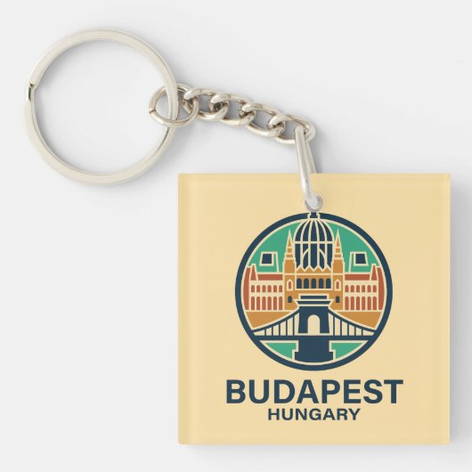 Budapest Ungarn Europa Schlüsselanhänger (Vorderseite)