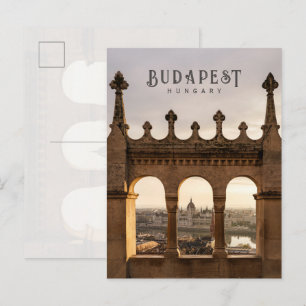 Budapest Ungarn Fisherman’s Bastion Reise Postkarte