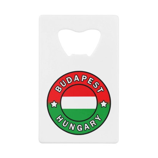 Budapest Ungarn Geldbeutel Flaschenöffner (Vorderseite)