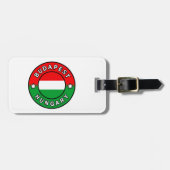 Budapest Ungarn Gepäckanhänger (Vorderseite horizontal)