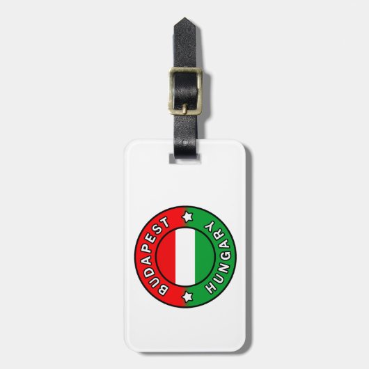 Budapest Ungarn Gepäckanhänger (Vorderseite vertikal)