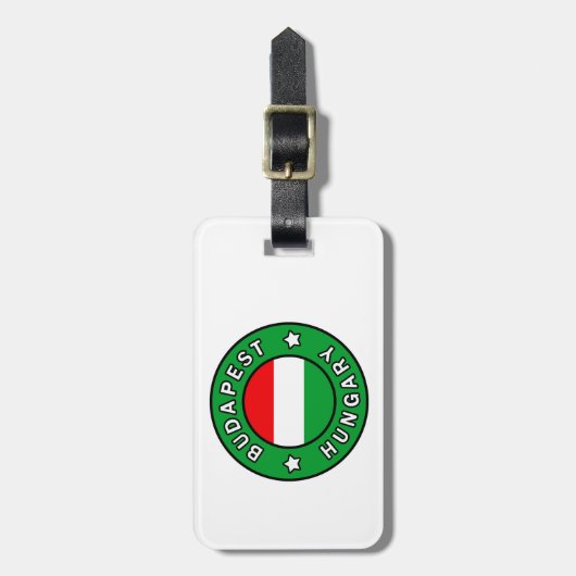 Budapest Ungarn Gepäckanhänger (Vorderseite vertikal)