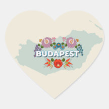 Budapest, Ungarn Herzsticker