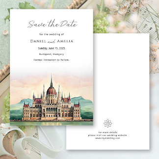 Budapest Ungarn Hochzeit in Urlaubsort Save the Da Save The Date