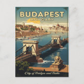 Budapest, Ungarn in den 1960er Jahren Reisen in di Postkarte (Vorderseite)