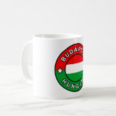 Budapest Ungarn Kaffeetasse (Vorderseite Links)