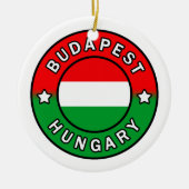 Budapest Ungarn Keramik Ornament (Vorne)
